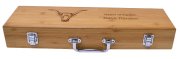 Personalized Bamboo BBQ Grill Set